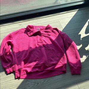 Stars Above Pink Quilted Sweatshirt